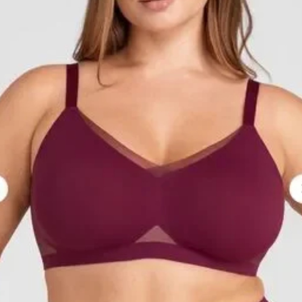 HoneyLove crossover Burgundy Bra new with tags 1X